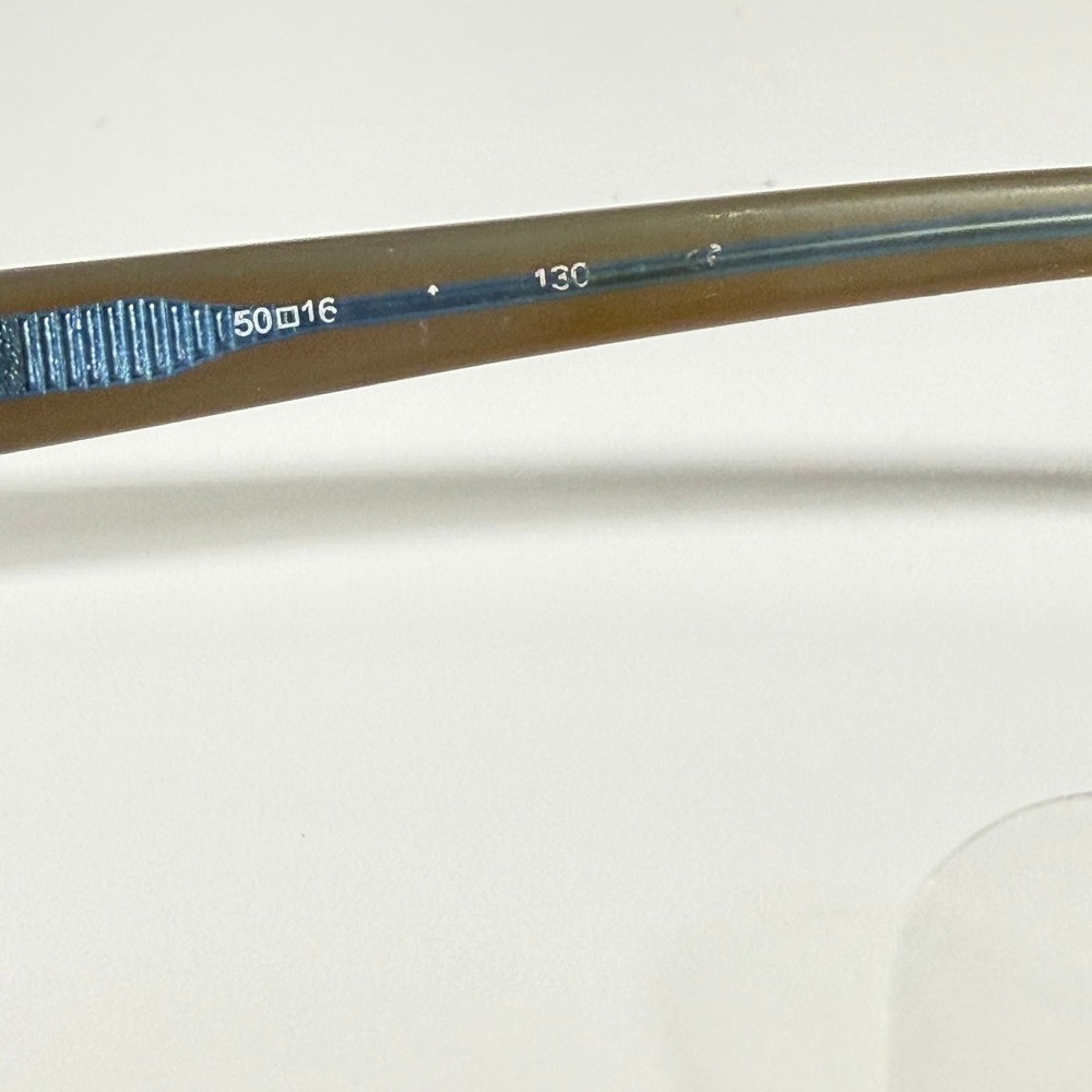 Calvin Klein CK 5572 200 Brown Blue Rhinestone Eyeglasses Frames 50-16-130 - Picture 6 of 7